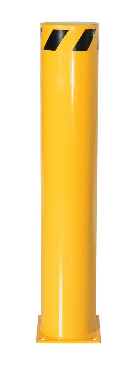 48"H x 8.5"Dia Steel Pipe Safety Bollard - Yellow