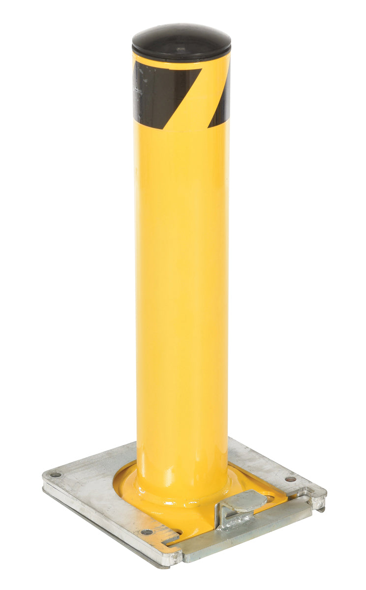 24"H x 5.5"D Removable Surface Mounted Steel Bollard