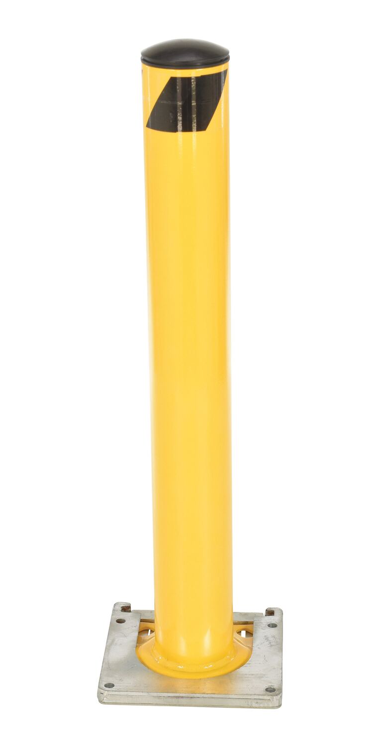 36"H x 4.5"D Removable Surface Mounted Steel Bollard