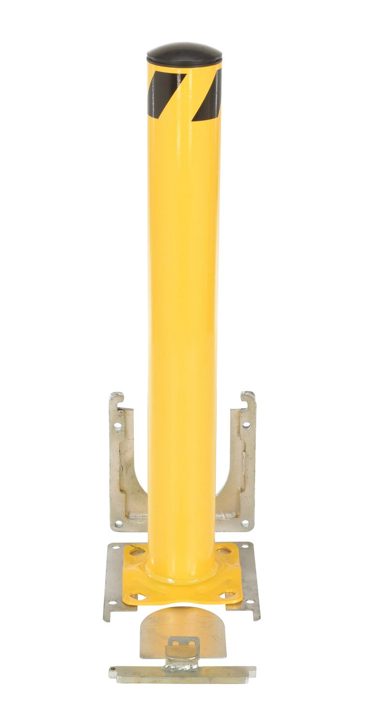 36"H x 4.5"D Removable Surface Mounted Steel Bollard