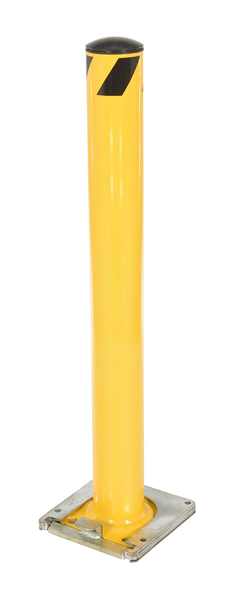 42"H x 4.5"D Removable Surface Mounted Steel Bollard