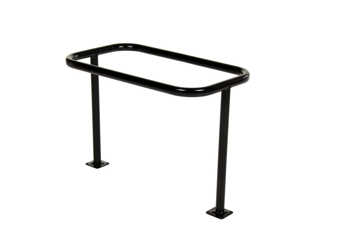 36"L x 20"W x 26"H Ground Flange Bicycle Storage Rack