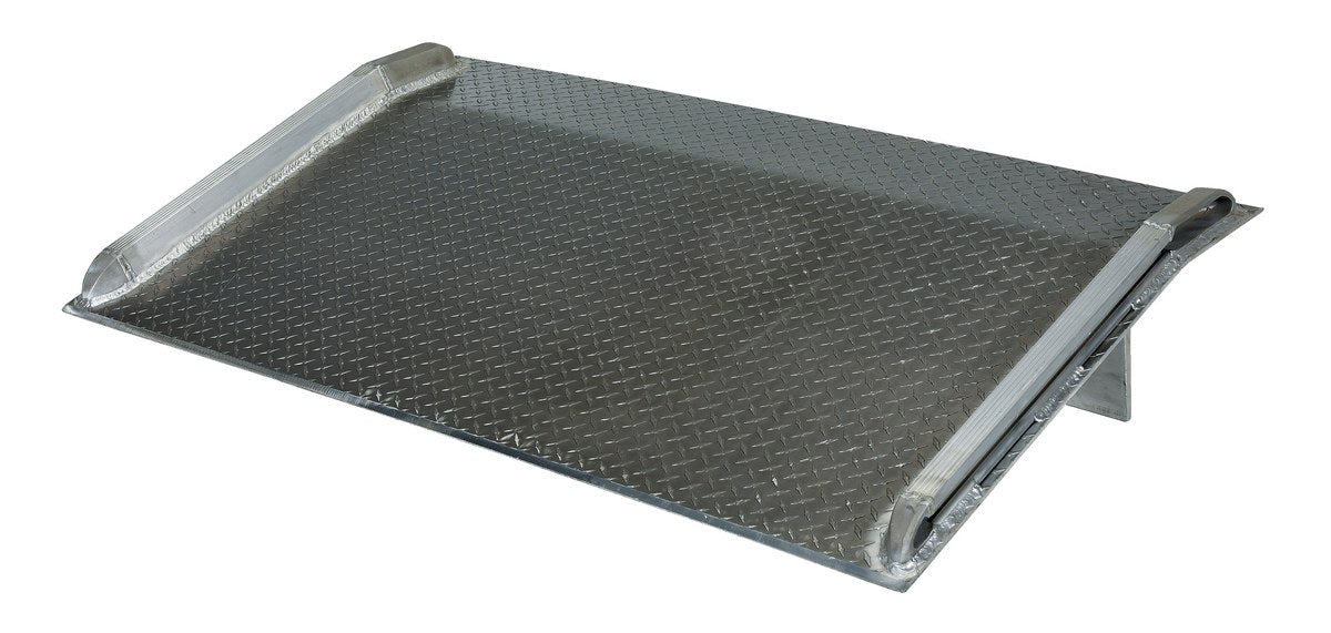 54"W x 54"L Aluminum Truck Dockboard with Side Curbs - 600-lbs Capacity