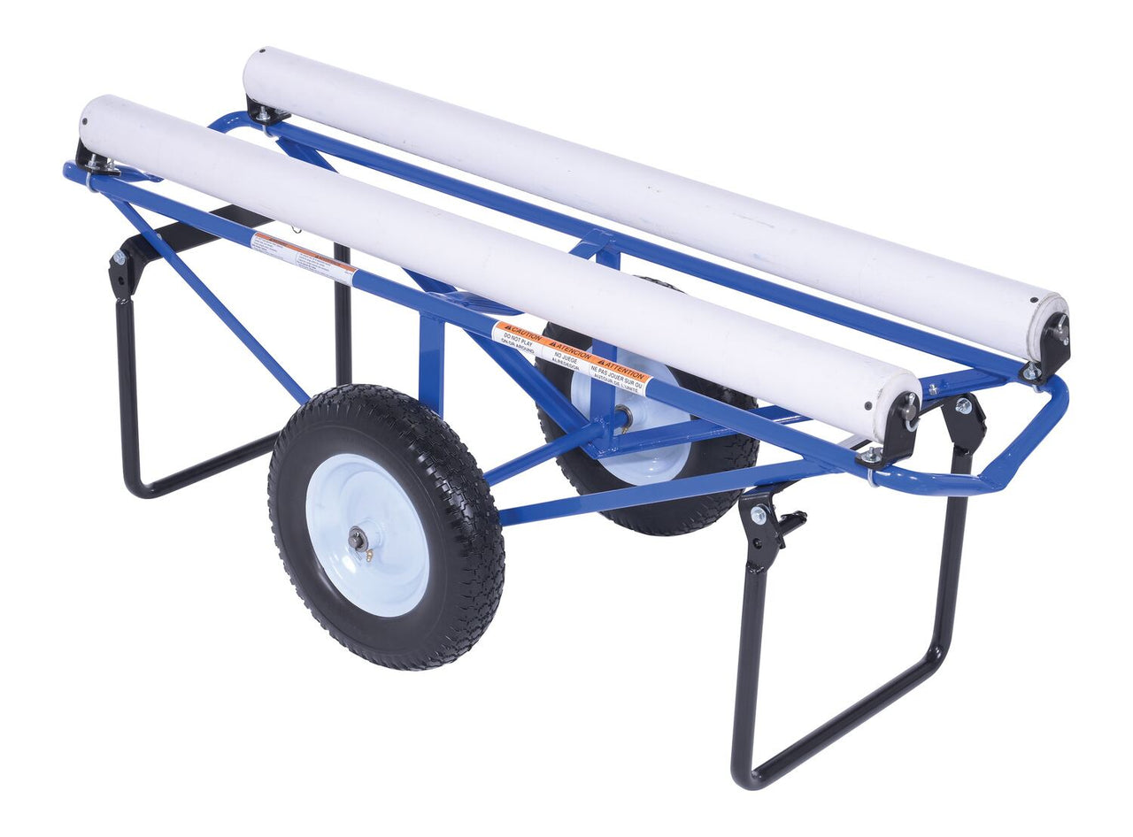 Portable Carpet Dispenser Dolly w/ Foam Filled Wheels