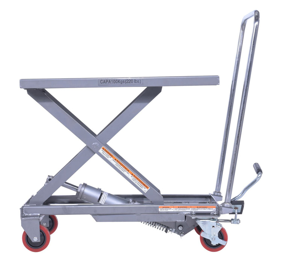 ALUMINUM ELEVATING CART 220LB 15.75X27