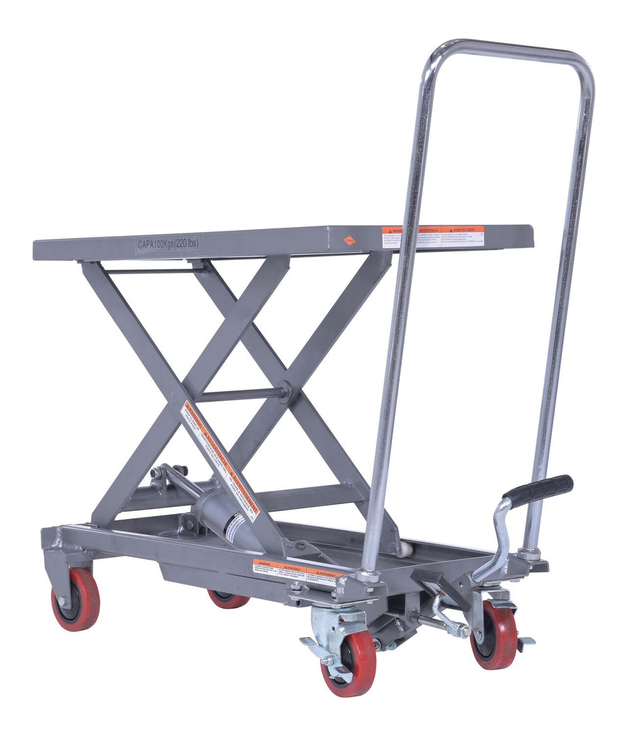 ALUMINUM ELEVATING CART 220LB 15.75X27