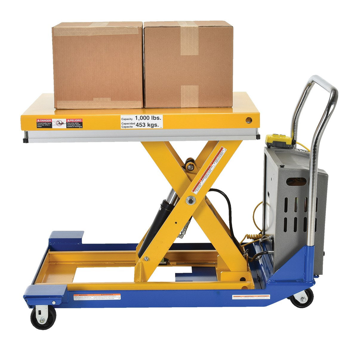 24" x 36" DC Powered Scissor Cart w/ 1,000-lbs Capacity