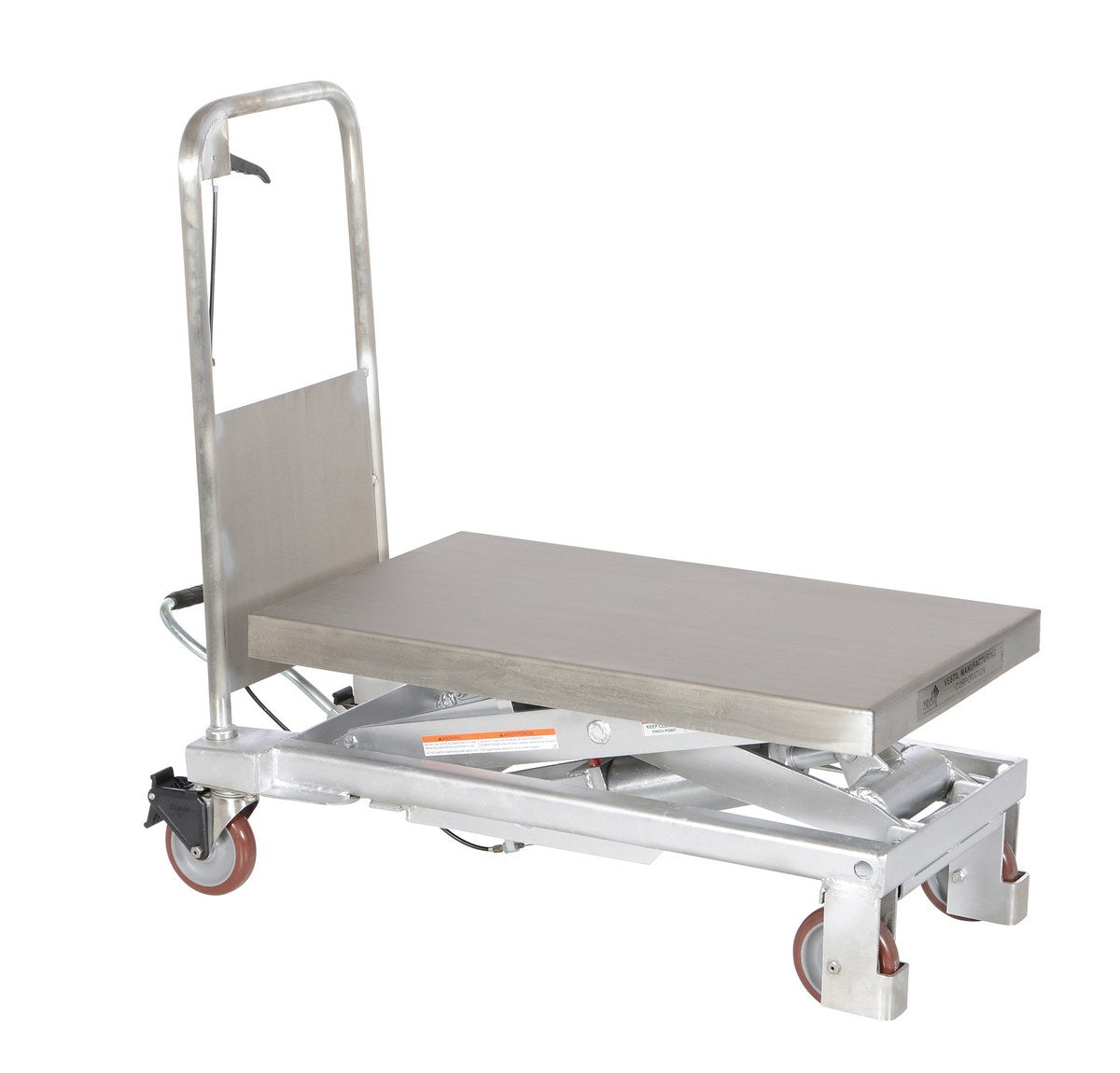 PARTIAL SS ELEVATING CART 750LB 32.5X20