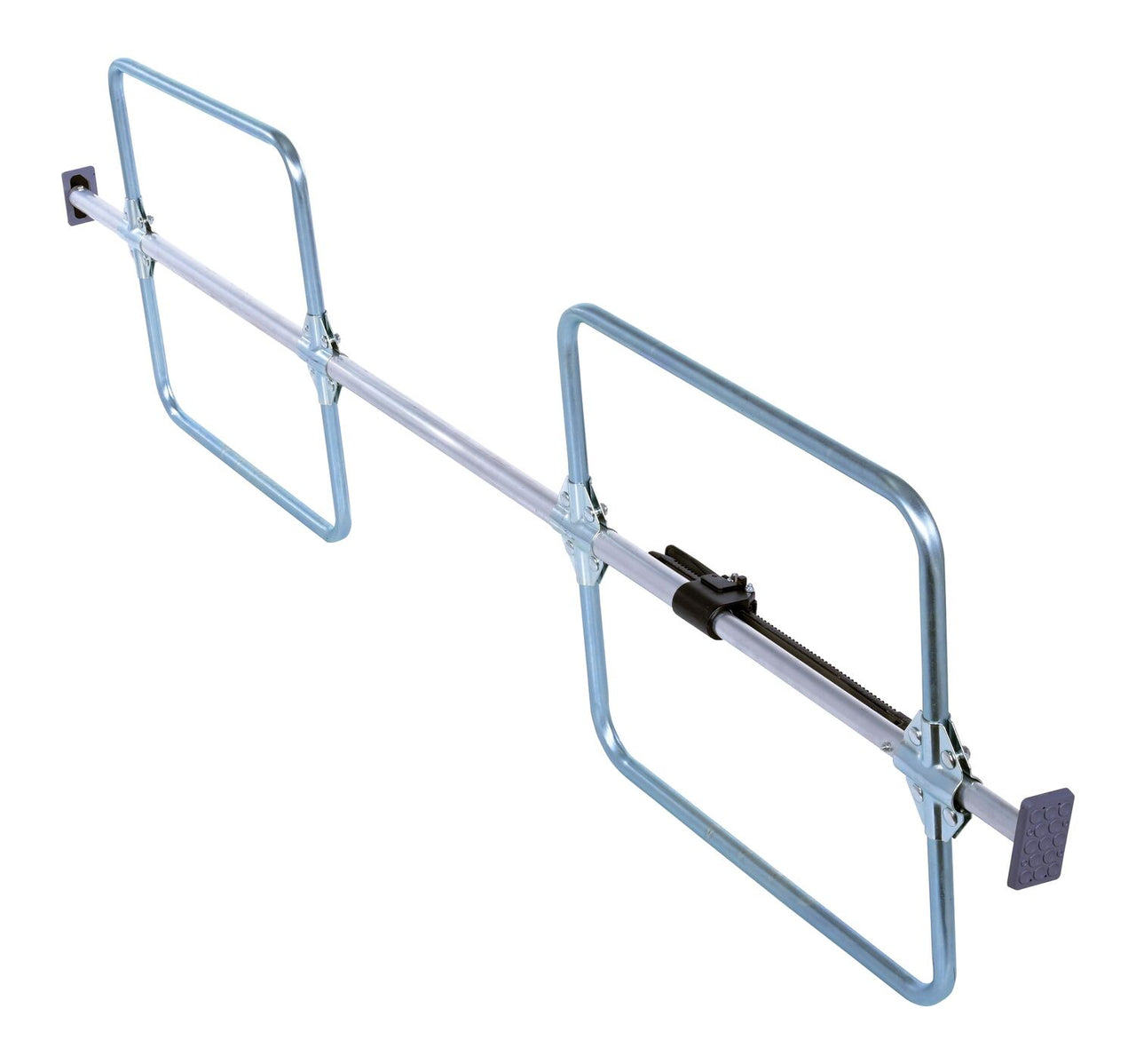 1 Piece Aluminum Galvanized Cargo Bar 103"L x 4-5/8"W 23-15/16"H With Hoops Silver