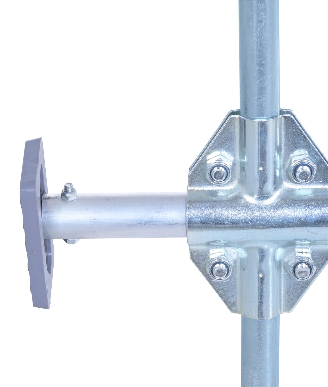 1 Piece Aluminum Galvanized Cargo Bar 103"L x 4-5/8"W 23-15/16"H With Hoops Silver