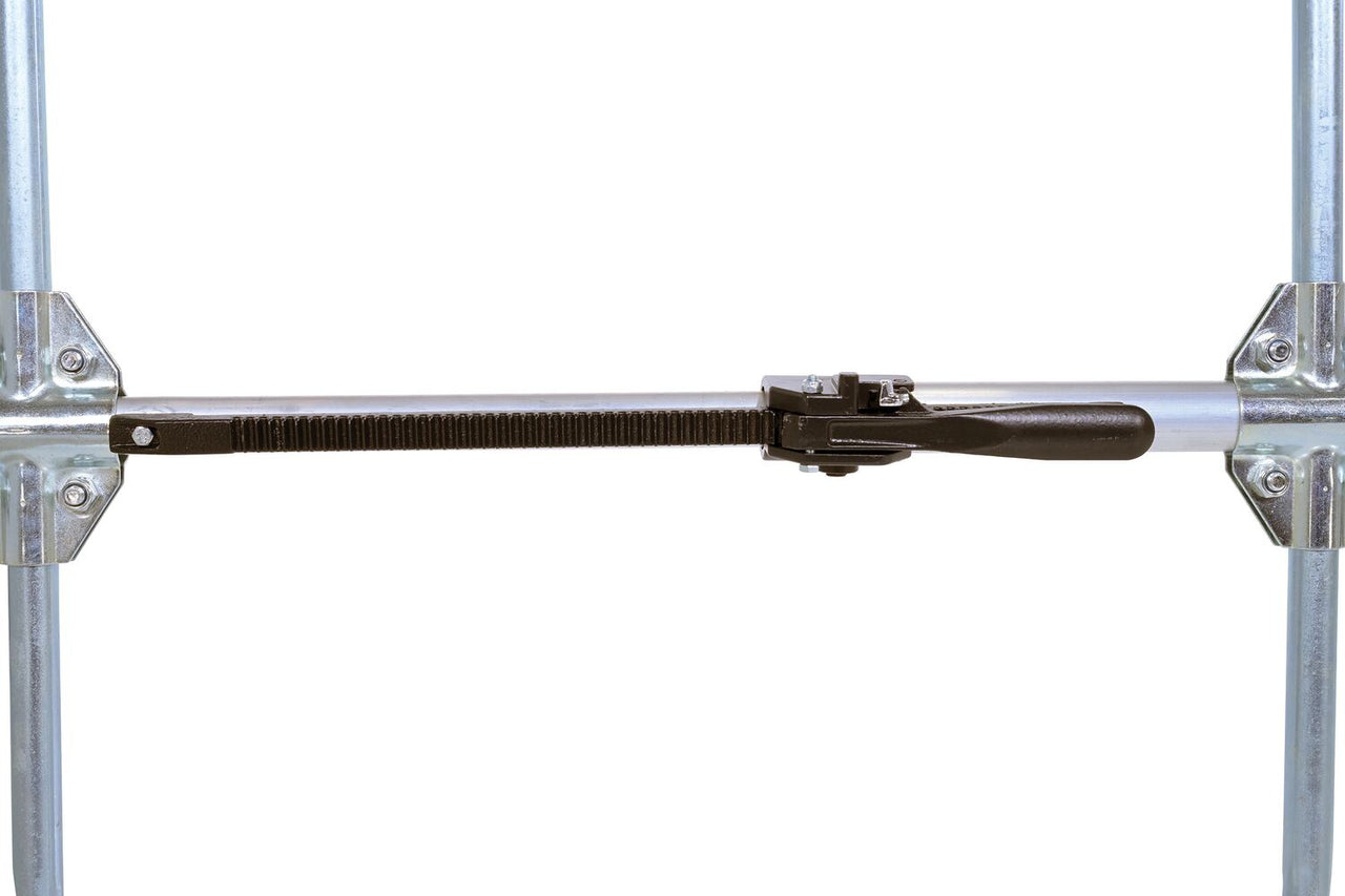 1 Piece Aluminum Galvanized Cargo Bar 103"L x 4-5/8"W 23-15/16"H With Hoops Silver