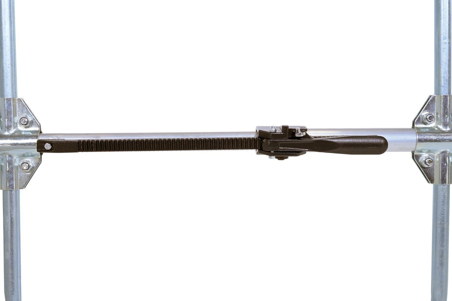 1 Piece Aluminum Galvanized Cargo Bar 103"L x 4-5/8"W 23-15/16"H With Hoops Silver