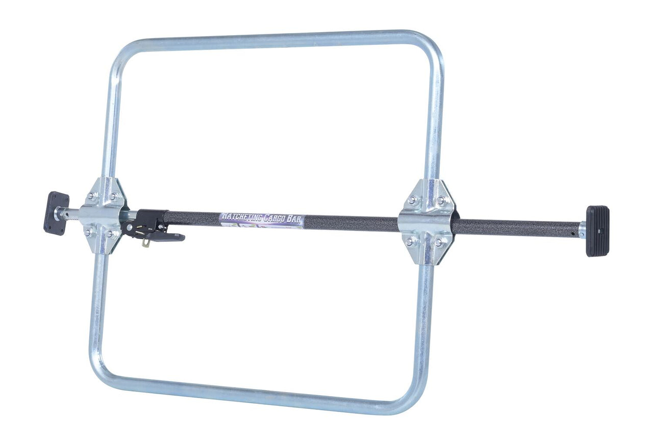 1 Piece Galvanized Steel Cargo Bar 104"L x 4-5/8"W 23-15/16"H With Hoops Silver