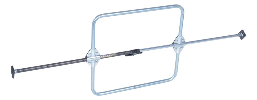 1 Piece Galvanized Steel Cargo Bar 104"L x 4-5/8"W 23-15/16"H With Hoops Silver