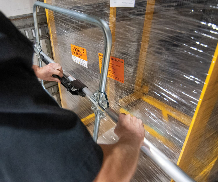 1 Piece Aluminum Galvanized Cargo Bar 104"L x 4-5/8"W 23-15/16"H With Hoops Silver