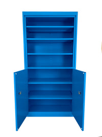 Thumbnail for Steel Cabinets USA Multi Purpose Storage-Cabinet Bookcase - 36x18x72 Blue