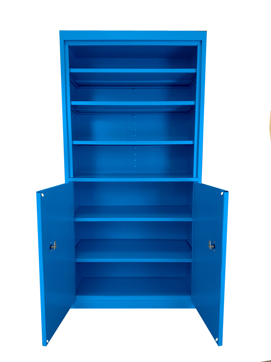 Steel Cabinets USA Multi Purpose Storage-Cabinet Bookcase - 36x18x72 Blue