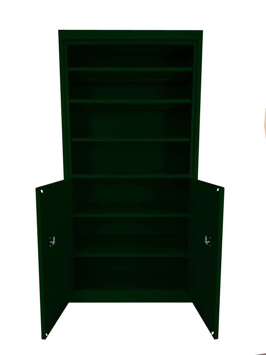 Steel Cabinets USA Multi Purpose Storage-Cabinet Bookcase - 36x18x72 Hunter Green
