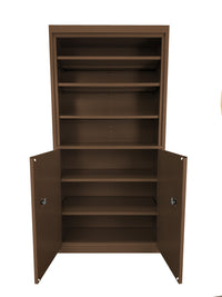 Thumbnail for Steel Cabinets USA Multi Purpose Storage-Cabinet Bookcase - 36x18x72 Walnut