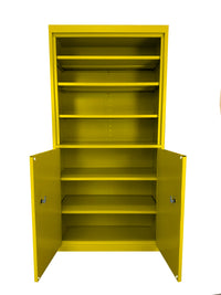 Thumbnail for Steel Cabinets USA Multi Purpose Storage-Cabinet Bookcase - 36x18x72 Yellow