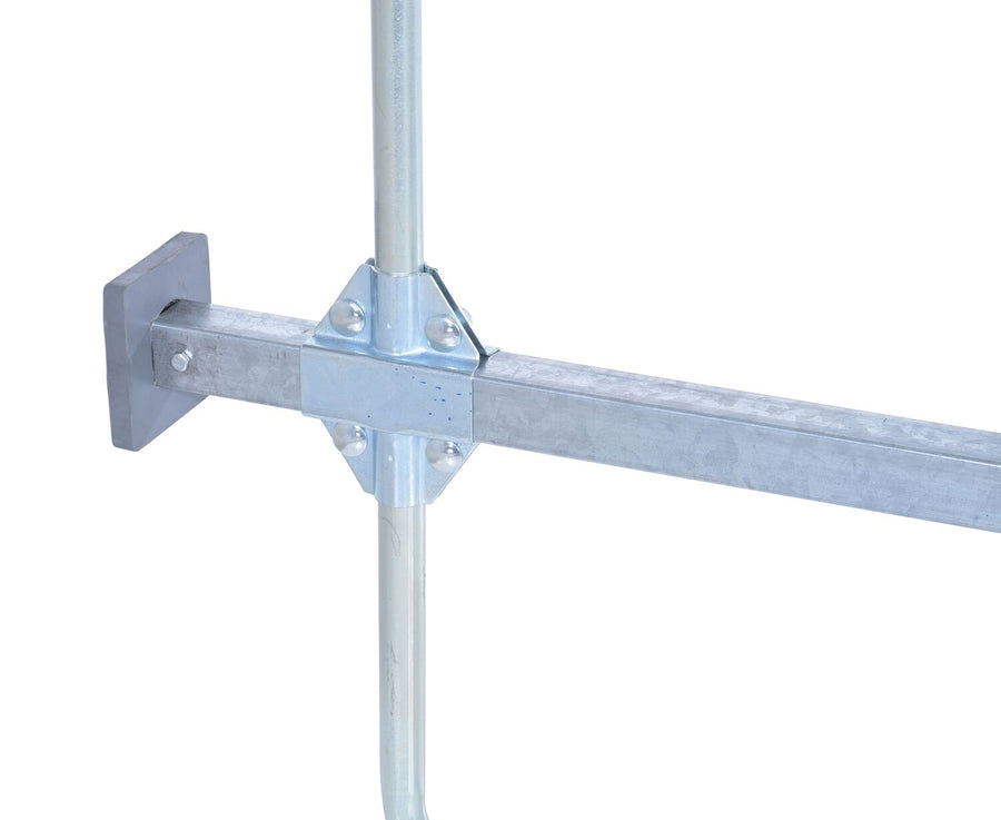 Steel Cargo Bar 1 Piece 119 In. Length x 3-3/4 In. Width x 24-1/2 In. Height With Hoops Silver