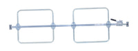 Thumbnail for Galvanized Steel Cargo Bar 1 Piece 119 In. Length x 3-3/4 In. Width x 24-1/2 In. Height With Hoops Silver