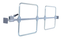 Thumbnail for Galvanized Steel Cargo Bar 1 Piece 119 In. Length x 3-3/4 In. Width x 24-1/2 In. Height With Hoops Silver