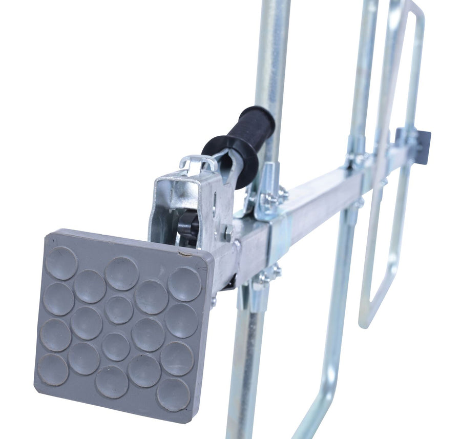 Galvanized Steel Cargo Bar 1 Piece 119 In. Length x 3-3/4 In. Width x 24-1/2 In. Height With Hoops Silver