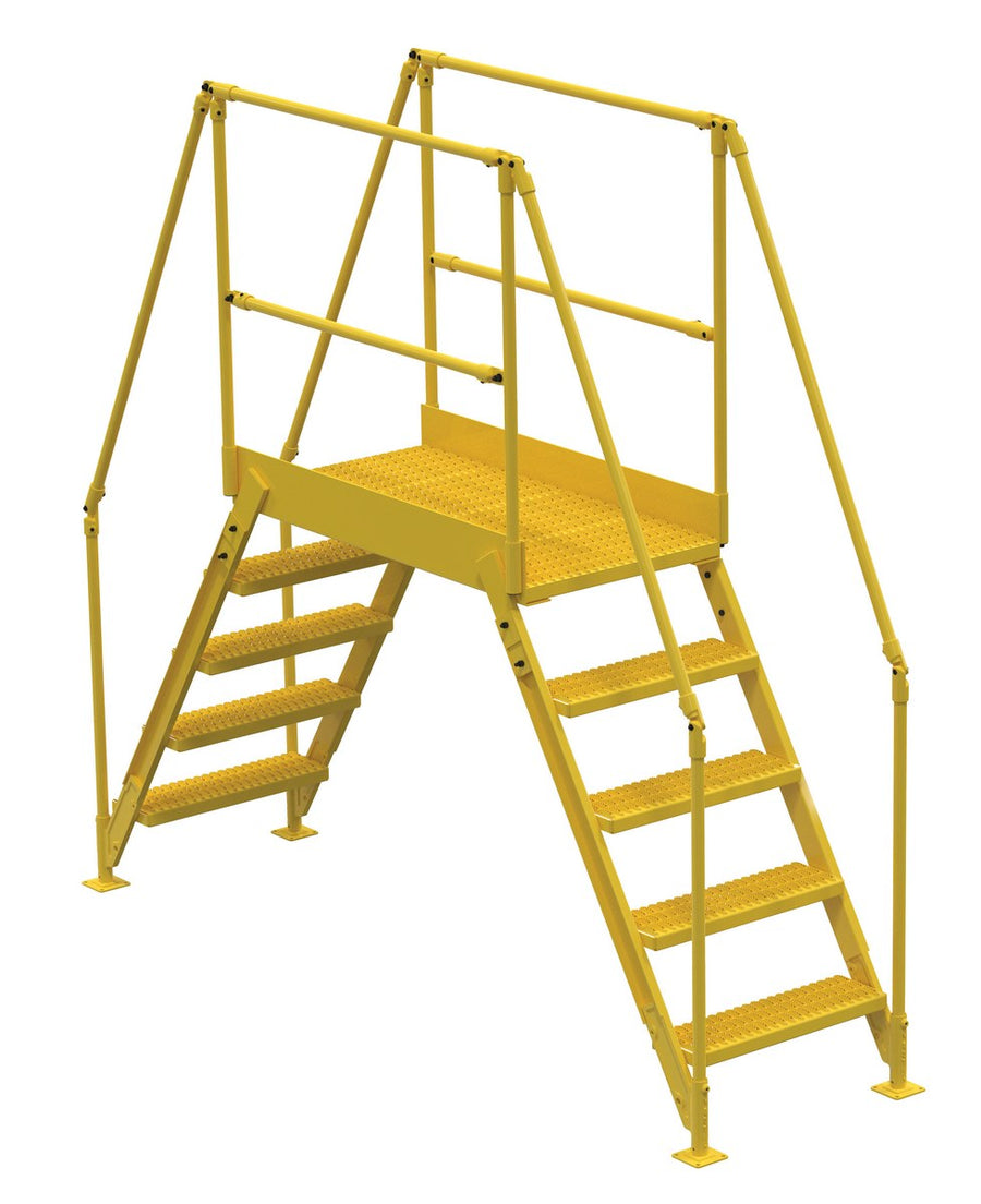 5 Step Cross-Over Ladder w/ 48" Deck