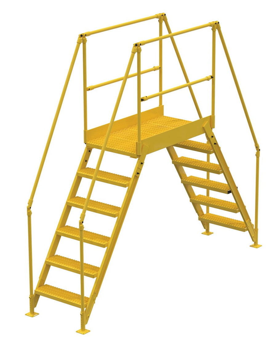6 Step Cross-Over Ladder w/ 48" Deck