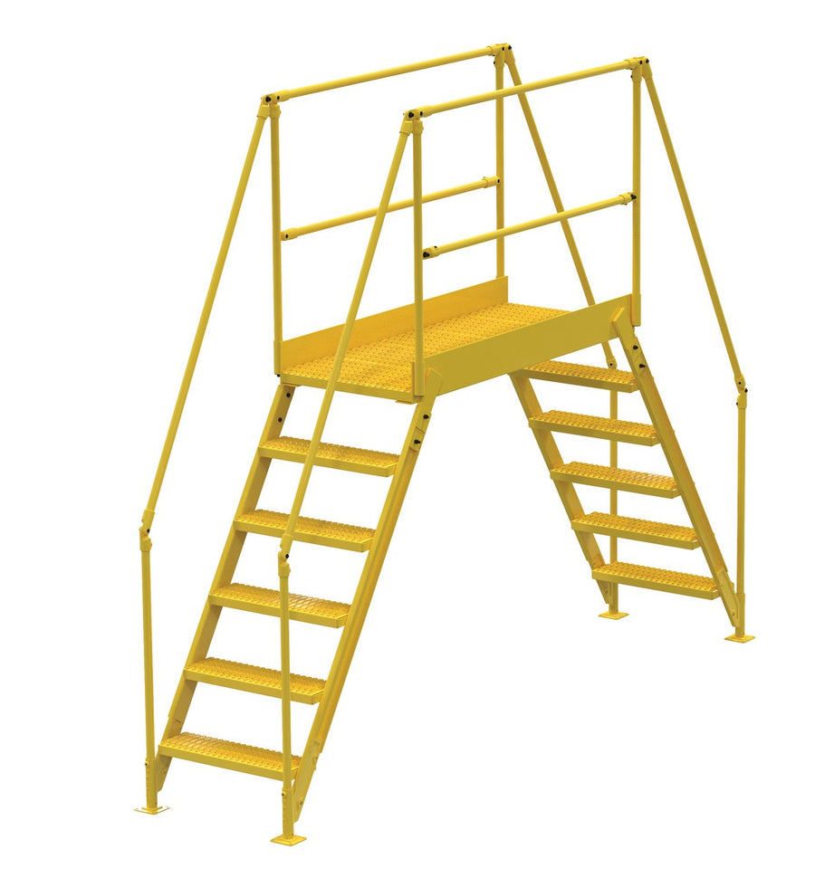 6 Step Cross-Over Ladder w/ 60" Deck