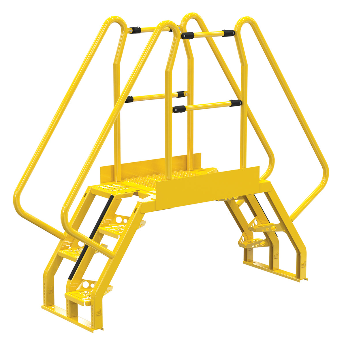 Alternating 4 Step Cross-Over Ladder w/ 56 Degree Step Angle & 32" Clear Span