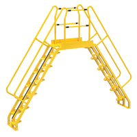 Thumbnail for Alternating 12 Step Cross-Over Ladder w/ 56 Degree Step Angle & 44