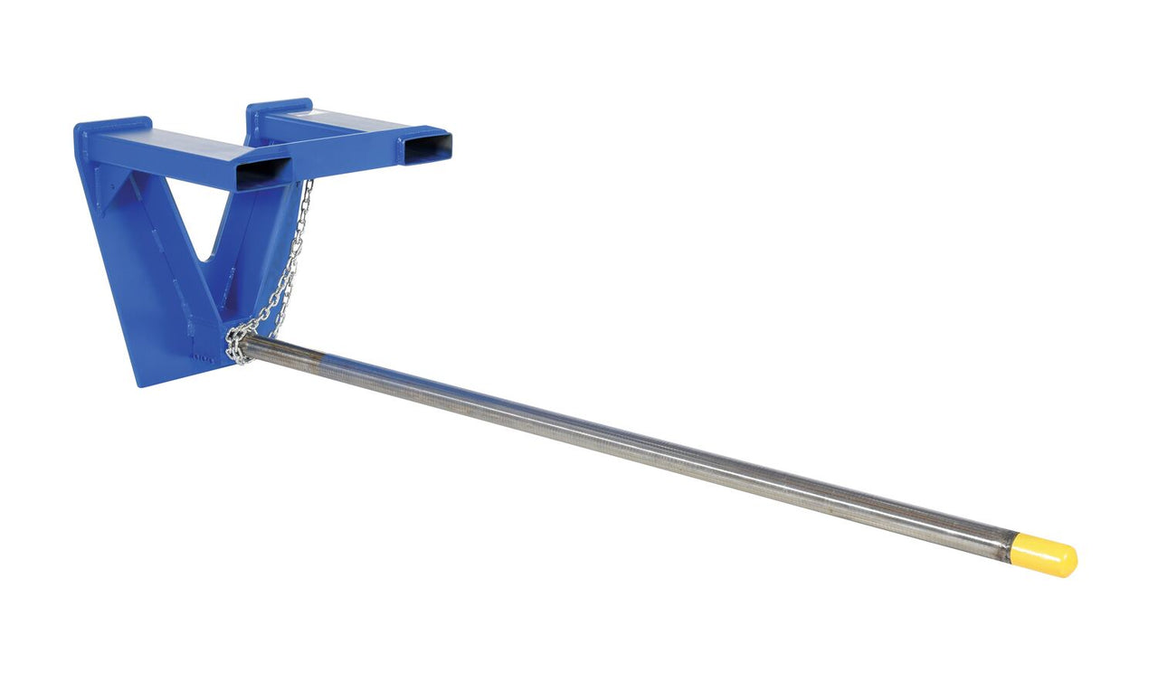 Steel Rug Ram Boom Fork Mounted Inverted 96" Long 2500 Lb. Capacity Blue