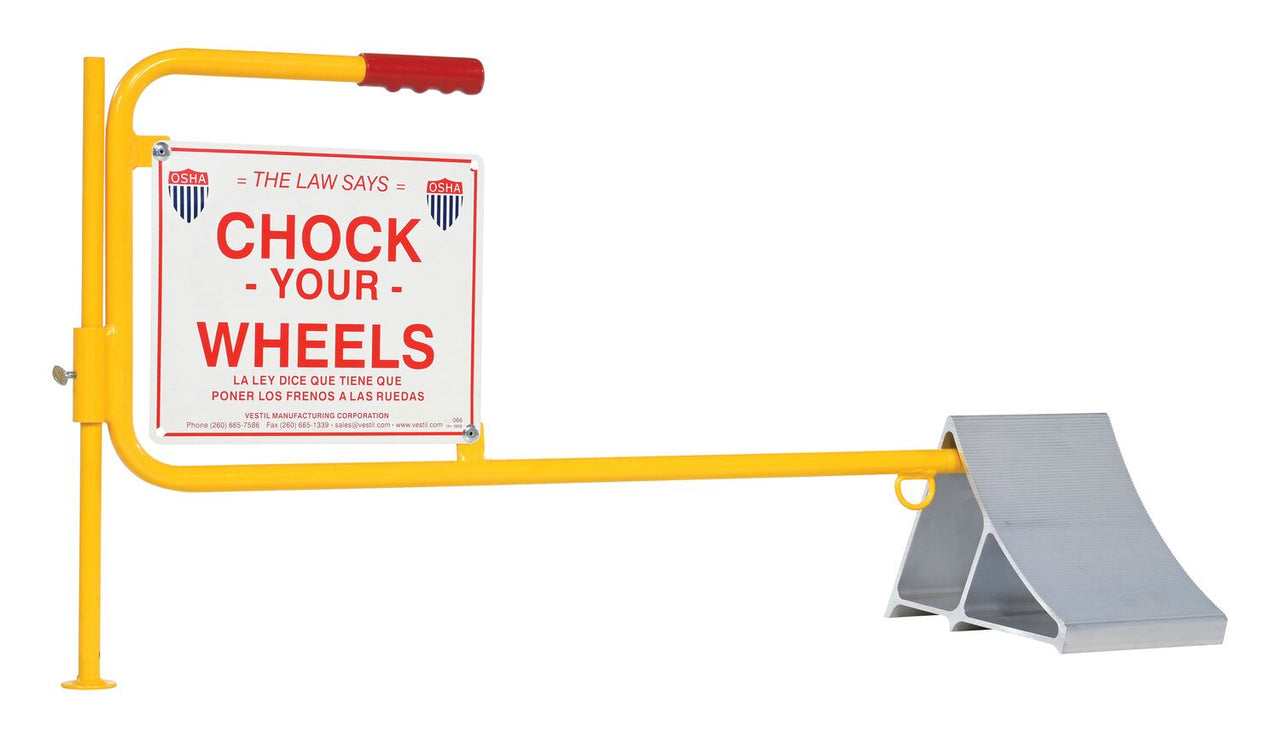 Aluminum Wheel Chock with Flag