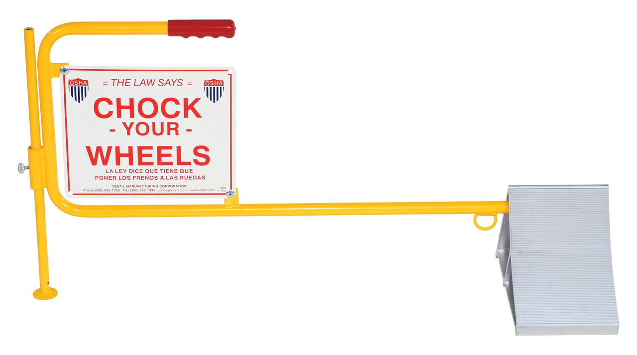 Aluminum Wheel Chock with Flag