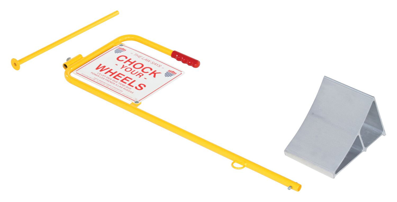Aluminum Wheel Chock with Flag