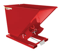 Thumbnail for 1-1/2 CuYd 70 Degree Heavy Duty Self Dumping Hopper w/ Bumper Release - Red