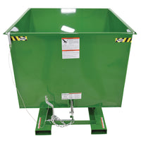 Thumbnail for 2 CuYd 70 Degree Medium Duty Self Dumping Hopper w/ Bumper Release - Green