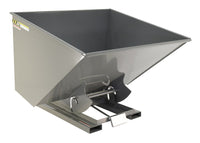 Thumbnail for 2-1/2 CuYd 70 Degree Heavy Duty Self Dumping Hopper w/ Bumper Release - Gray