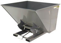 Thumbnail for 2-1/2 CuYd 70 Degree Heavy Duty Self Dumping Hopper w/ Bumper Release - Gray