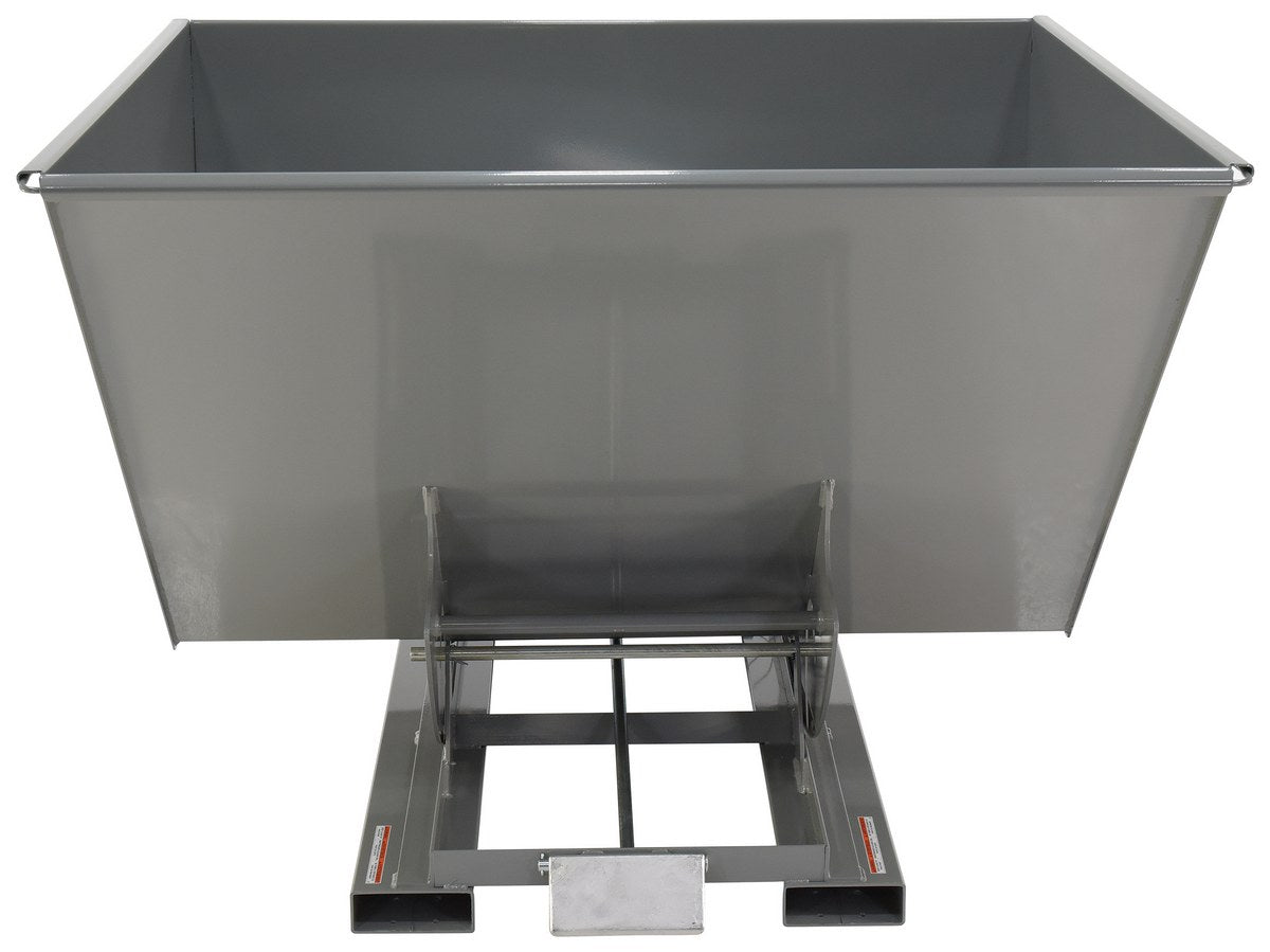2-1/2 CuYd 70 Degree Heavy Duty Self Dumping Hopper w/ Bumper Release - Gray