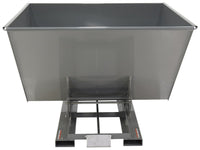 Thumbnail for 2-1/2 CuYd 70 Degree Heavy Duty Self Dumping Hopper w/ Bumper Release - Gray