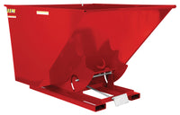 Thumbnail for 2-1/2 CuYd 70 Degree Light Duty Self Dumping Hopper w/ Bumper Release - Red