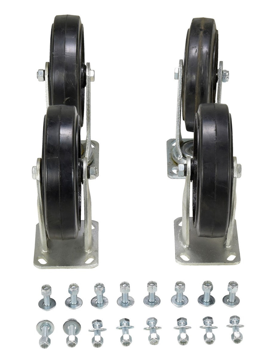8"X2" MOLD-ON-RUBBER CASTER KIT 2400# CA