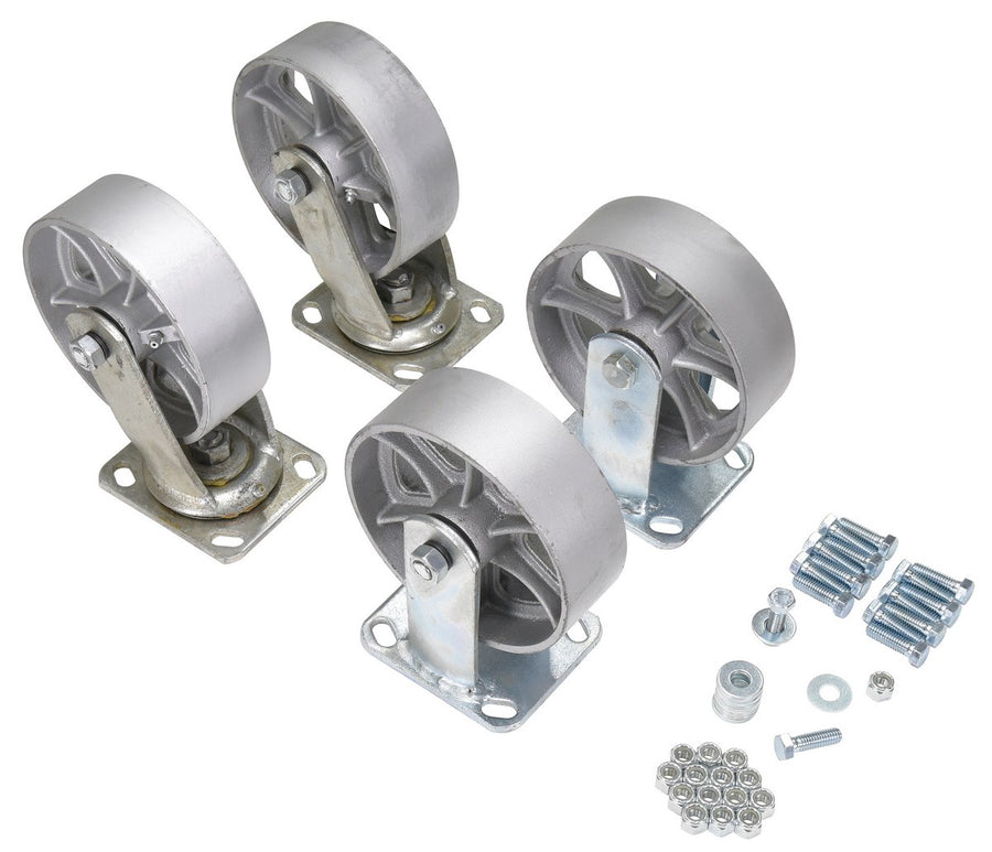 6"X2" SEMI-STEEL CASTER KIT 4800# CAP