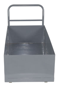 Thumbnail for Steel Heavy Duty Deep Box Platform Truck 24x48 12in Sides 2000 Lb. Capacity Gray