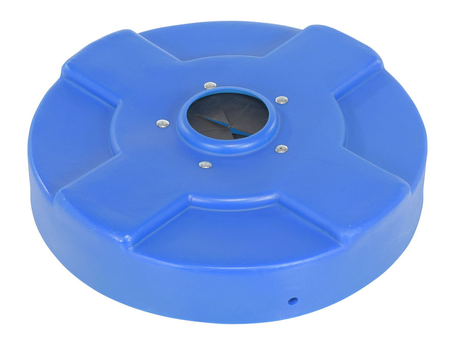 DRUM RECYC LID FLAP 30 GAL(CLOSED)BLUE