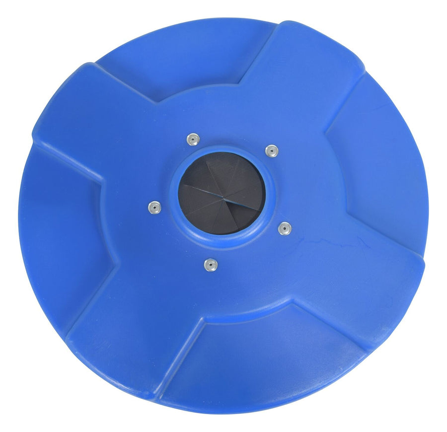 DRUM RECYC LID FLAP 30 GAL(CLOSED)BLUE