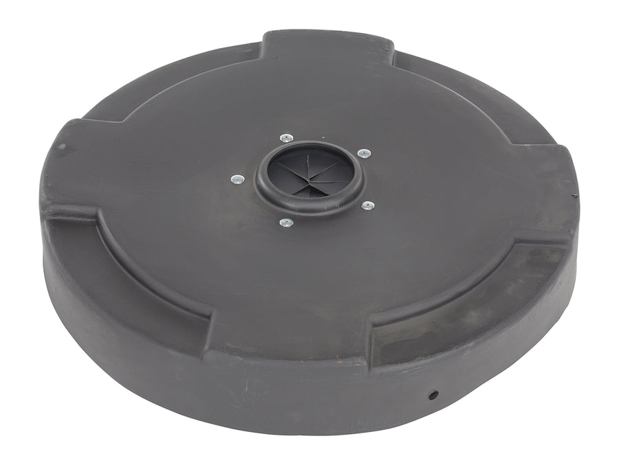 DRUM RECYC LID FLAP 55 GAL(CLOSED)BLACK
